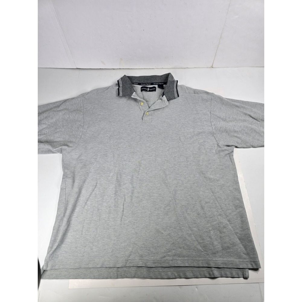 Arnold Palmer Polo Golf Shirt Short Sleeve Gray XXL‎ Outdoor Office Club Preppy